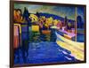 Autumn Landscape with Boats, 1908-Wassily Kandinsky-Framed Giclee Print