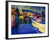 Autumn Landscape with Boats, 1908-Wassily Kandinsky-Framed Giclee Print