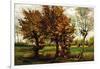 Autumn Landscape with Four Trees-Vincent van Gogh-Framed Art Print