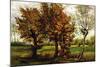 Autumn Landscape with Four Trees-Vincent van Gogh-Mounted Art Print