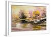 Autumn Landscape With Snow And The River-balaikin2009-Framed Art Print