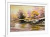 Autumn Landscape With Snow And The River-balaikin2009-Framed Art Print