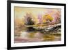 Autumn Landscape With Snow And The River-balaikin2009-Framed Art Print