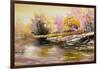 Autumn Landscape With Snow And The River-balaikin2009-Framed Art Print