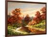 Autumn Landscape With The River-balaikin2009-Framed Art Print