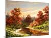 Autumn Landscape With The River-balaikin2009-Mounted Art Print