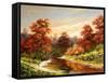 Autumn Landscape With The River-balaikin2009-Framed Stretched Canvas