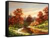 Autumn Landscape With The River-balaikin2009-Framed Stretched Canvas