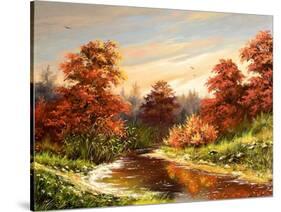 Autumn Landscape With The River-balaikin2009-Stretched Canvas