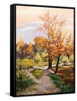Autumn Landscape-balaikin2009-Framed Stretched Canvas
