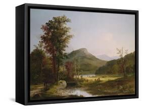 Autumn Landscape-Thomas Birch-Framed Stretched Canvas