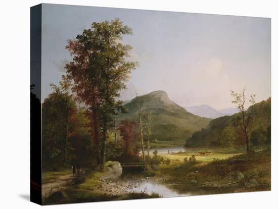 Autumn Landscape-Thomas Birch-Stretched Canvas