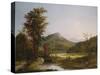 Autumn Landscape-Thomas Birch-Stretched Canvas