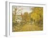 Autumn Lane-Edward Wilkins Waite-Framed Giclee Print