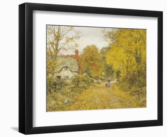 Autumn Lane-Edward Wilkins Waite-Framed Giclee Print