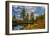 Autumn, Lava Island Falls Trail, Deschutes River, Deschutes National Forest, Oregon, USA-Michel Hersen-Framed Photographic Print