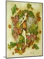 Autumn Leaf Fairy-Linda Ravenscroft-Mounted Giclee Print