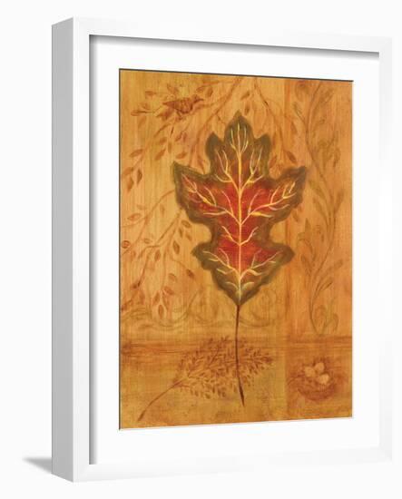 Autumn Leaf IV-Marcia Rahmana-Framed Premium Giclee Print