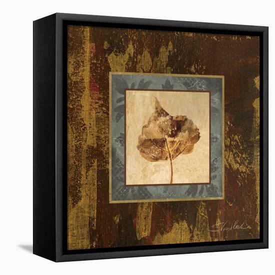 Autumn Leaf Square II-Silvia Vassileva-Framed Stretched Canvas