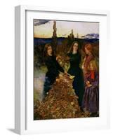 Autumn Leaves, 1856-John Everett Millais-Framed Giclee Print