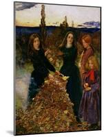 Autumn Leaves, 1856-John Everett Millais-Mounted Giclee Print