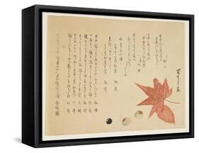 Autumn Leaves and Nuts, 1849-76-Ko Sukoku II-Framed Stretched Canvas