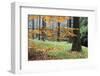 Autumn Leaves and Tree Trunks, Rynartice, Bohemian Switzerland National Park, Czech Republic-Ruiz-Framed Photographic Print