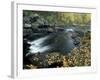 Autumn Leaves at Packers Falls on the Lamprey River, New Hampshire, USA-Jerry & Marcy Monkman-Framed Photographic Print