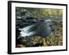 Autumn Leaves at Packers Falls on the Lamprey River, New Hampshire, USA-Jerry & Marcy Monkman-Framed Photographic Print