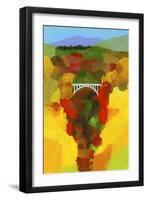 Autumn leaves valley-Hiroyuki Izutsu-Framed Giclee Print