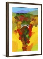 Autumn leaves valley-Hiroyuki Izutsu-Framed Giclee Print