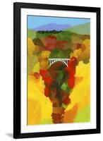 Autumn leaves valley-Hiroyuki Izutsu-Framed Premium Giclee Print