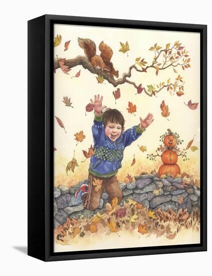 Autumn Leaves-Wendy Edelson-Framed Stretched Canvas