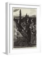 Autumn Leaves-John Everett Millais-Framed Giclee Print