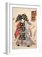 Autumn Maple from the Series, 'Flowers for the Five Festivals', 1847-52-Utagawa Kunisada-Framed Giclee Print