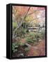 Autumn Maple Leaves at 16th Century Jojakko Ji Temple, Arashiyama Sagano Area, Kyoto, Japan-Christian Kober-Framed Stretched Canvas