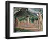 Autumn moisture and wandering sheaves on a pole-Peder Balke-Framed Giclee Print