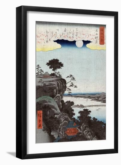 Autumn Moon at Ishiyama, Japanese Wood-Cut Print-Lantern Press-Framed Art Print