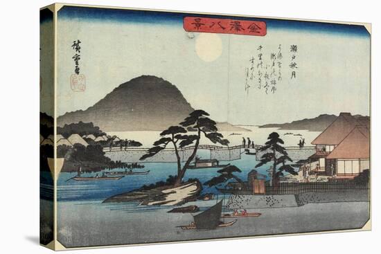 Autumn Moon at Seto, C. 1835-1836-Utagawa Hiroshige-Stretched Canvas