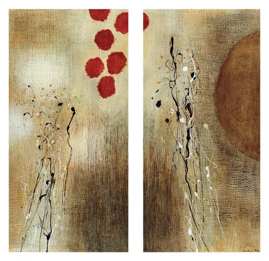 Autumn Moon II-Heather Mcalpine-Stretched Canvas