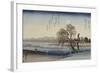 Autumn Moon Over Tama River-Ando Hiroshige-Framed Giclee Print