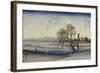 Autumn Moon Over Tama River-Ando Hiroshige-Framed Giclee Print