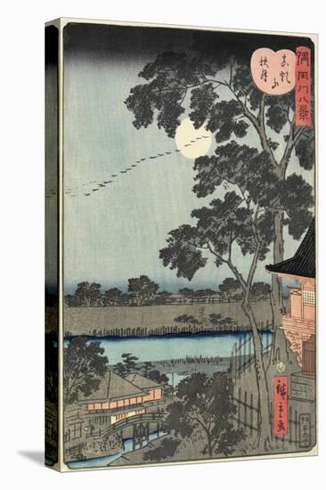 Autumn Moon over the Matsuchiyama Hill November 1861-null-Stretched Canvas