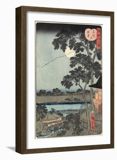 Autumn Moon over the Matsuchiyama Hill November 1861-null-Framed Giclee Print