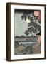 Autumn Moon over the Matsuchiyama Hill November 1861-null-Framed Giclee Print