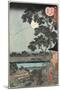 Autumn Moon over the Matsuchiyama Hill November 1861-null-Mounted Giclee Print