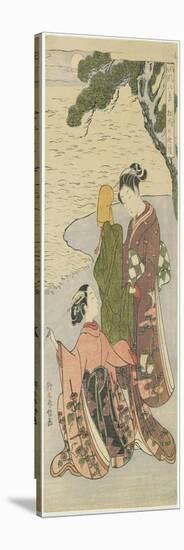 Autumn Moonlight of Matsukaze, C. 1767-Suzuki Harunobu-Stretched Canvas