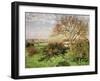 Autumn Morning at Èragny, 1897-Camille Pissarro-Framed Giclee Print