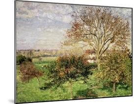 Autumn Morning at Èragny, 1897-Camille Pissarro-Mounted Giclee Print