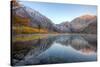Autumn Morning, First Light, Convict Lake, Sierra Nevada-Vincent James-Stretched Canvas